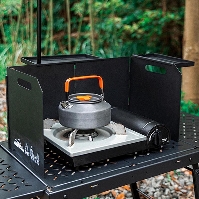 Camping Cooking Wind Blocker - Bloqueador de viento al aire libre,