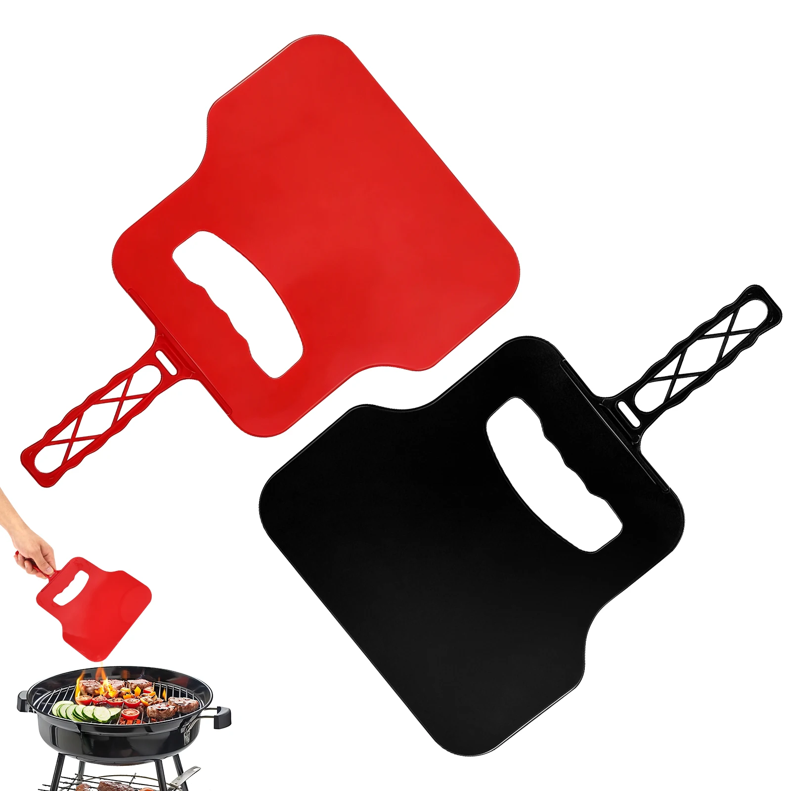 Camping Cooking Fire - Ventilador Manual de Plástico, Herramienta Portátil
