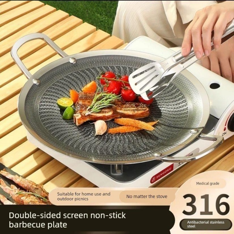 Camping Cooking Fire - Sartén Multifuncional de Acero Inoxidable 316