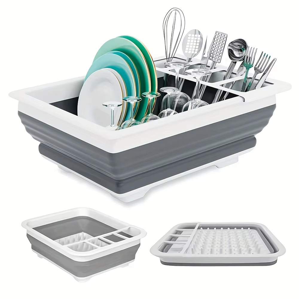 Camping Cooking Meals - Tendedero plegable para platos con soporte