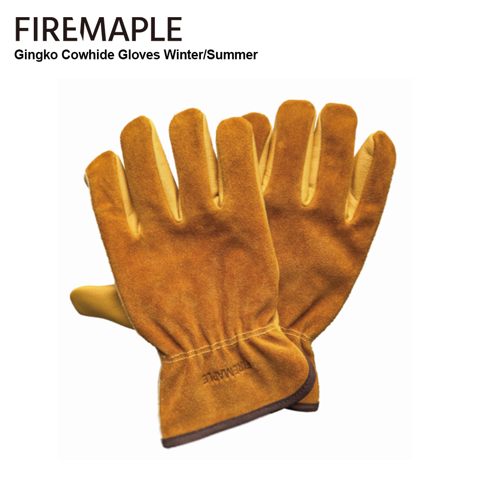 Camping Cooking Fire - Guantes de trabajo de cuero de