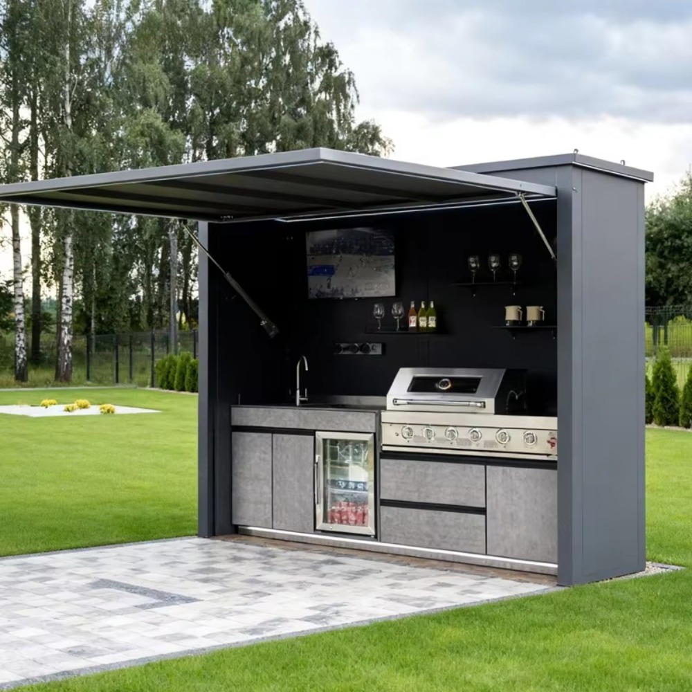Camping Cooking Canopy - Parrilla de Barbacoa Comercial de Aluminio
