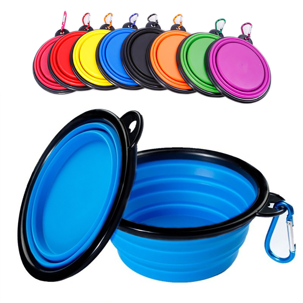 Camping Cooking Meals - Tazón Plegable de Silicona para Perros,