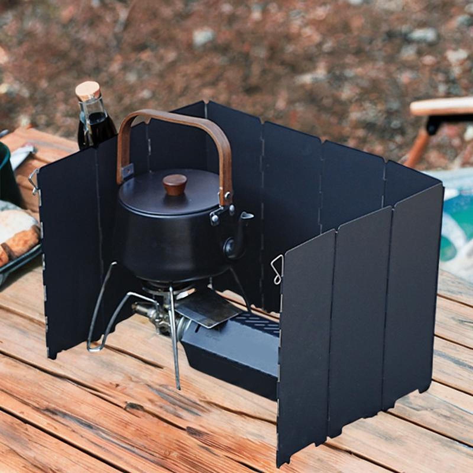 Camping Cooking Wind Blocker - Paravientos Portátil Plegable para Camping, Bloqueador