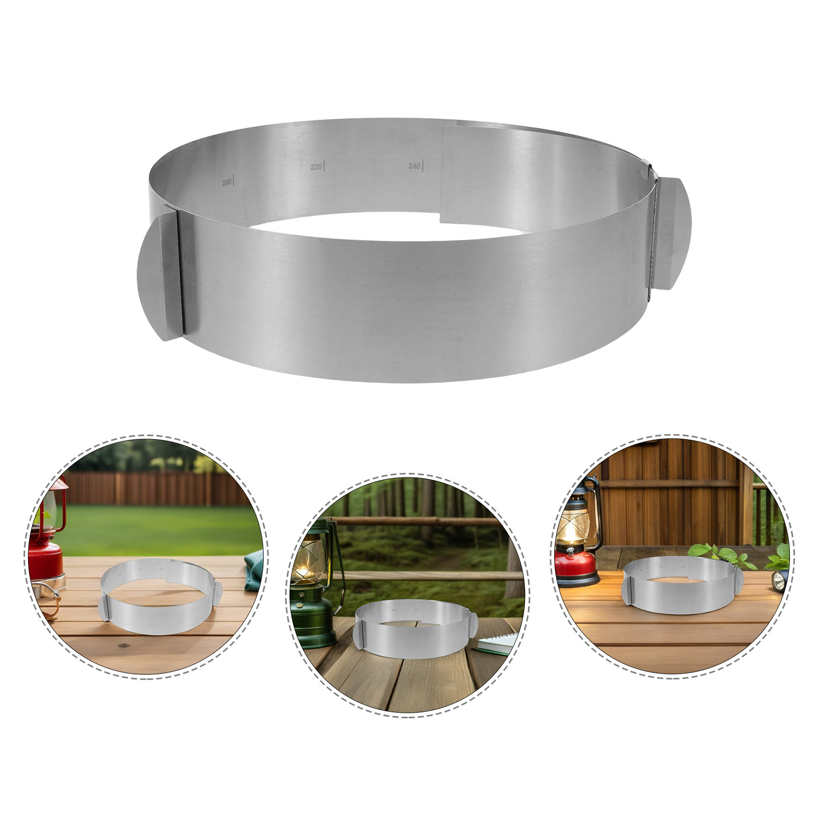 Camping Cooking Wind Blocker - Parabrisas Ajustable para Estufa de Camping,