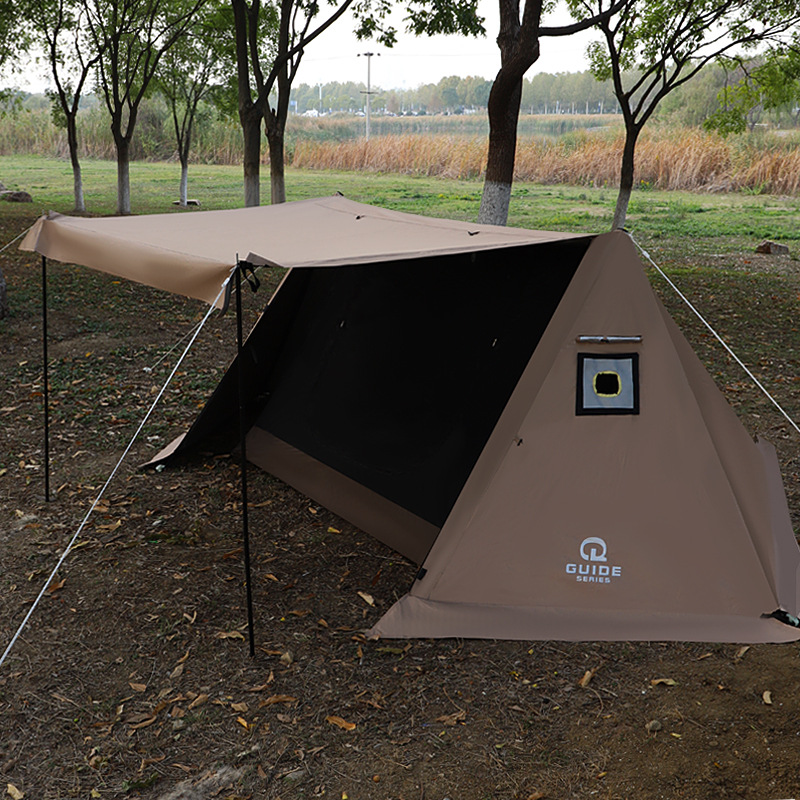 Camping Cooking Canopy - Toldo Doble Plateado para Acampar al
