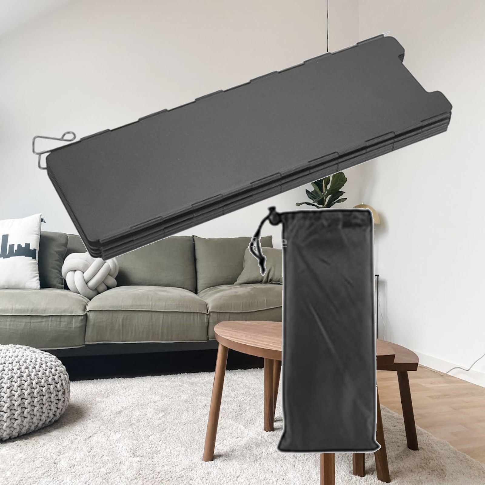 Camping Cooking Wind Blocker - Bloqueador de Viento Plegable para Camping,