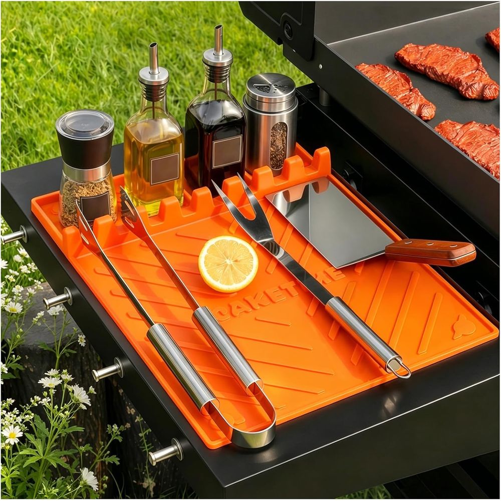 Camping Cooking Bbq - Tapetes de Silicona para Parrilla o