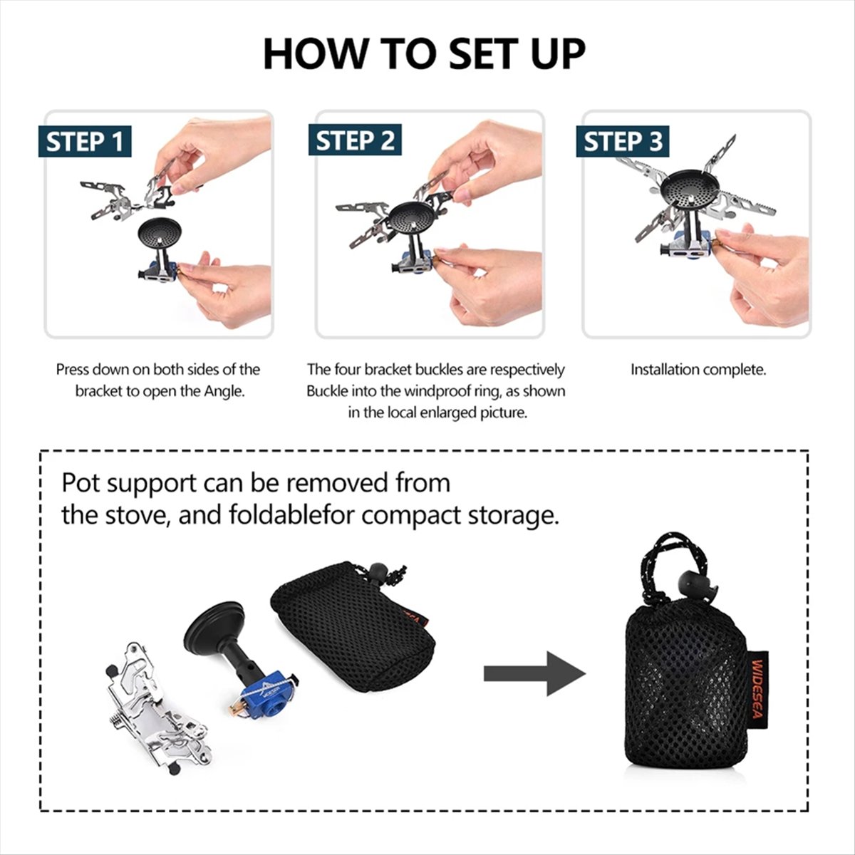 ABJV Quemador de gas para acam - Camping Cooking Fire reseña y precio