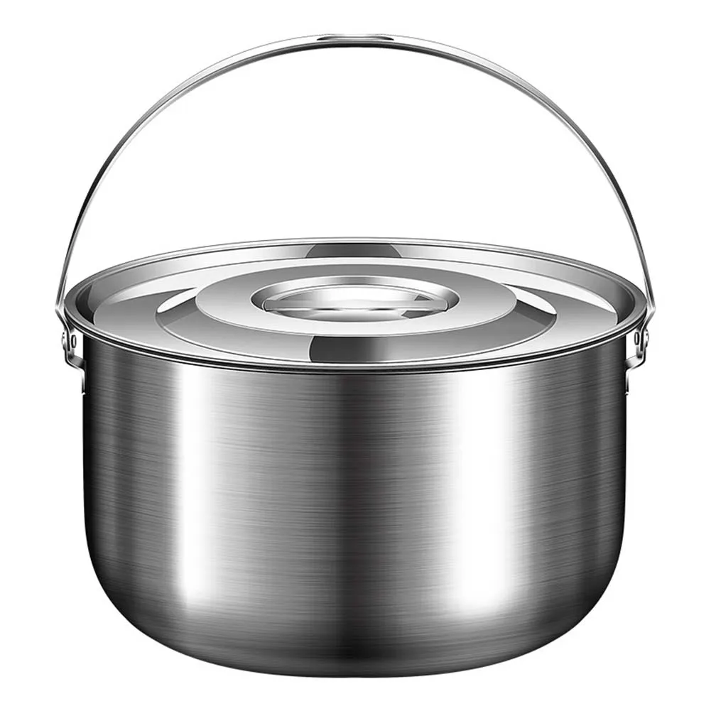 Olla de camping de acero inoxi - Camping Cooking Meals reseña y precio