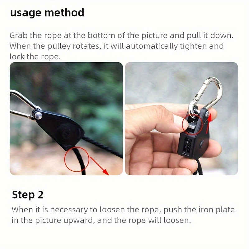 Cuerda de sujeción para tienda - Camping Cooking Hanger reseña y precio