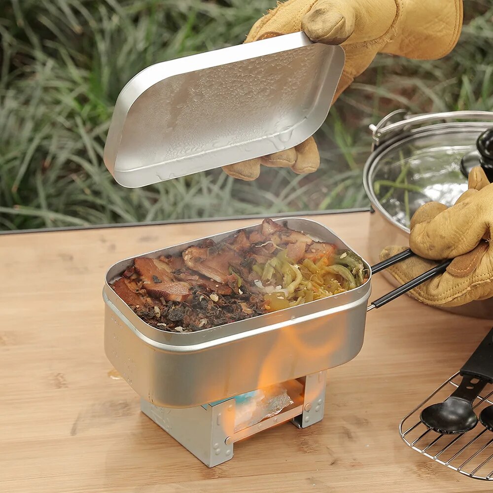 Fiambreras de aluminio de 800/ - Camping Cooking Meals reseña y precio