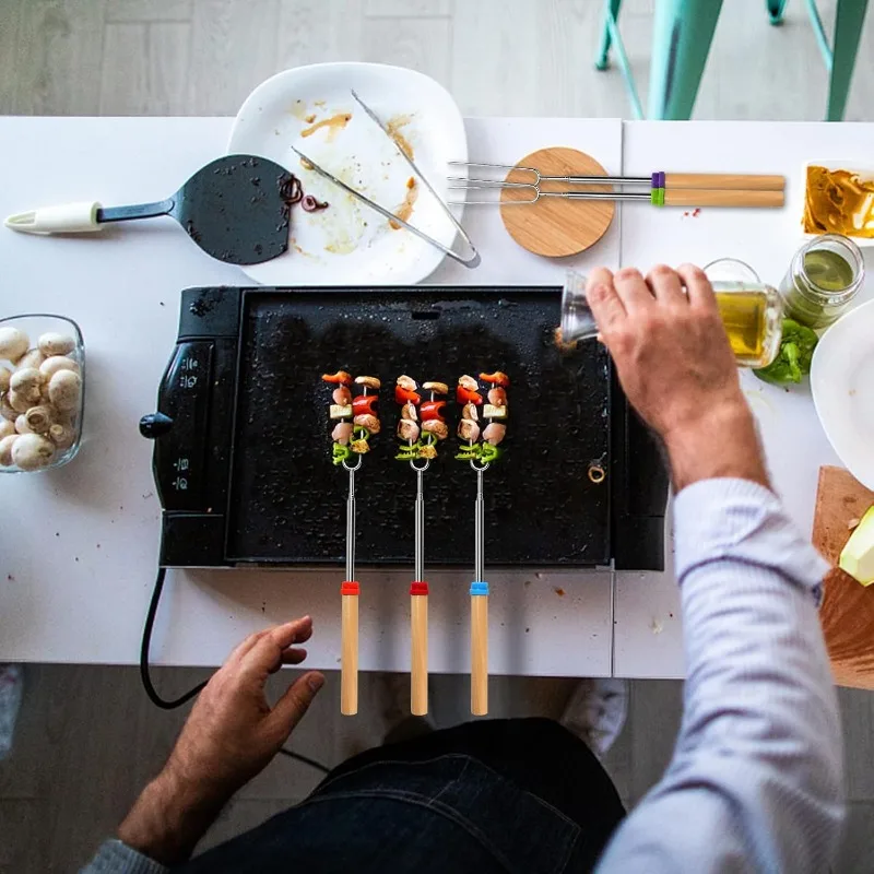 Pinchos Extensibles de Acero I - Camping Cooking Bbq reseña y precio