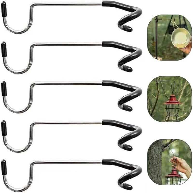 Gancho en forma de S para tien - Camping Cooking Hanger reseña y precio