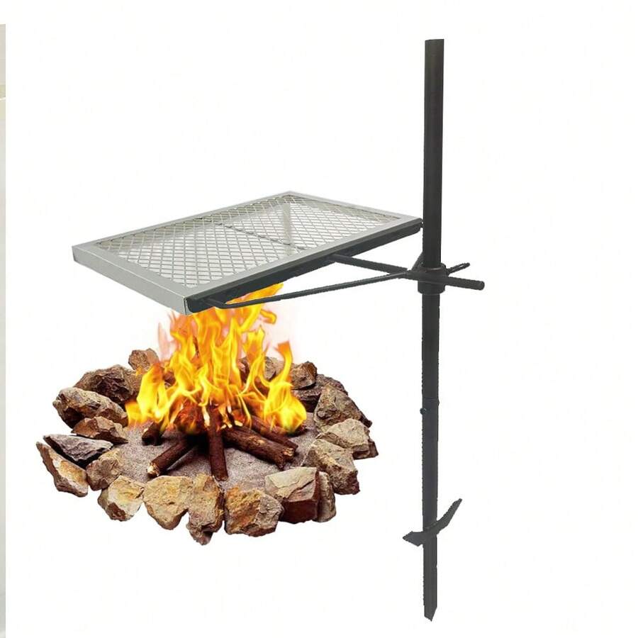 360 °   Parrilla Giratoria Aju - Camping Cooking Fire reseña y precio