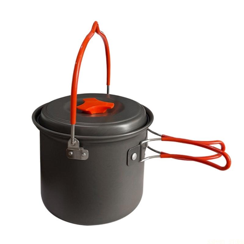 Olla aluminio duro para acampa - Camping Cooking Meals reseña y precio