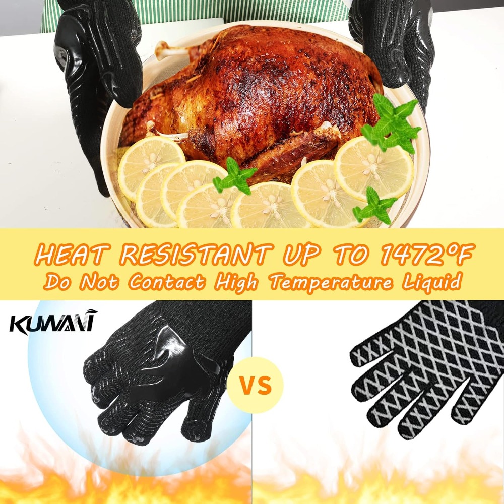 Guantes para Barbacoa, 1472 °  - Camping Cooking Bbq reseña y precio